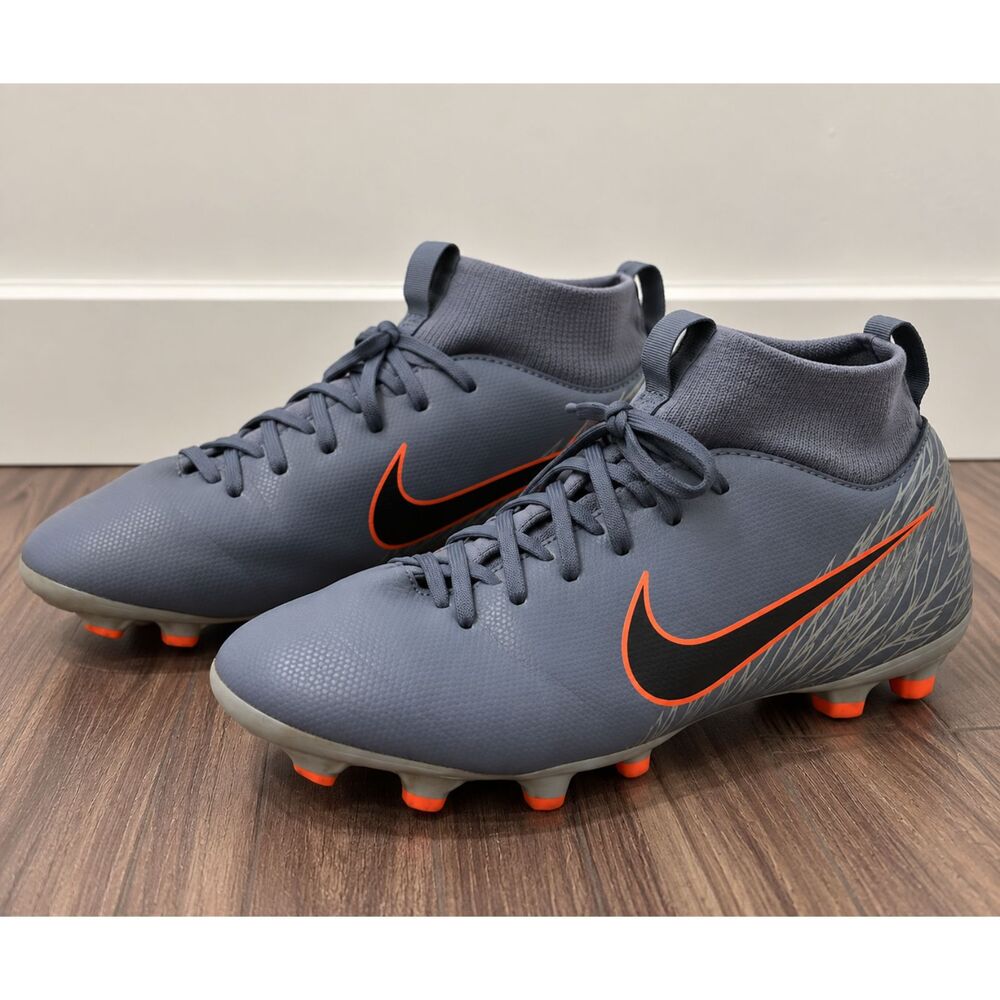 Nike Mercurial Superfly 6 Academy FG/MG Soccer Cleats Youth 5.5Y Grey Orange